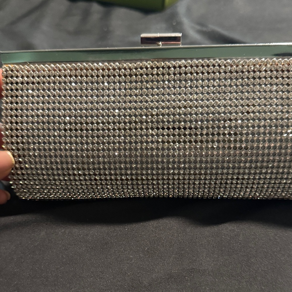 Elegant Silver Clutch Bag